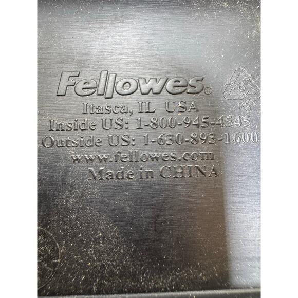 Fellowes Computer Lap Top Stand Black Silver Cosmetic Signs of Wear 15X11X4 - Picture 6 of 12